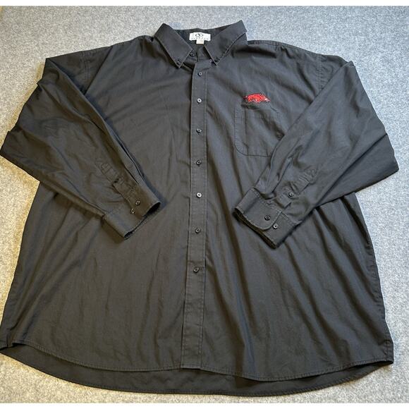Vantage Long Sleeve Button Up Shirt Arkansas Razorbacks Size 4XL - Picture 1 of 9
